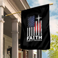 Faith Family Freedom Garden Flag Charlie Kirk Patriotic Christian Vintage USA Flag - Wonder Print Shop