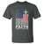 Faith Family Freedom T Shirt Charlie Kirk Patriotic Christian Vintage USA Flag - Wonder Print Shop