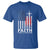Faith Family Freedom T Shirt Charlie Kirk Patriotic Christian Vintage USA Flag - Wonder Print Shop