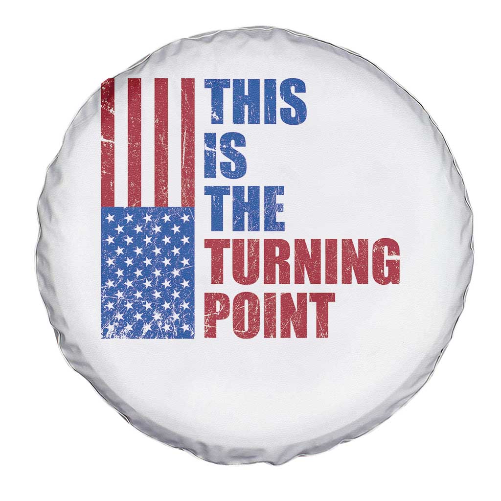 This is The Turning Point Spare Tire Cover USA Flag Patriotic Freedom Conservative - Wonder Print Shop