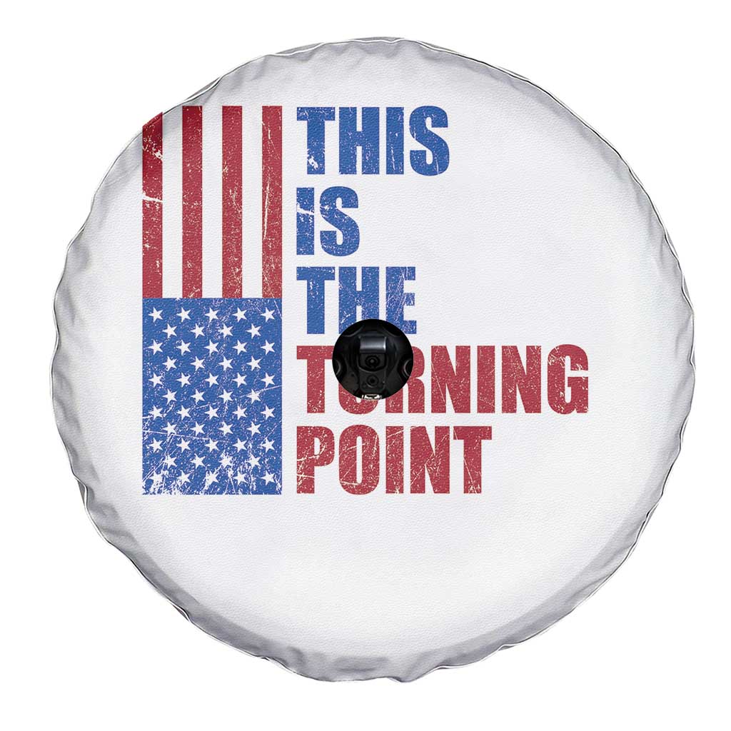 This is The Turning Point Spare Tire Cover USA Flag Patriotic Freedom Conservative - Wonder Print Shop