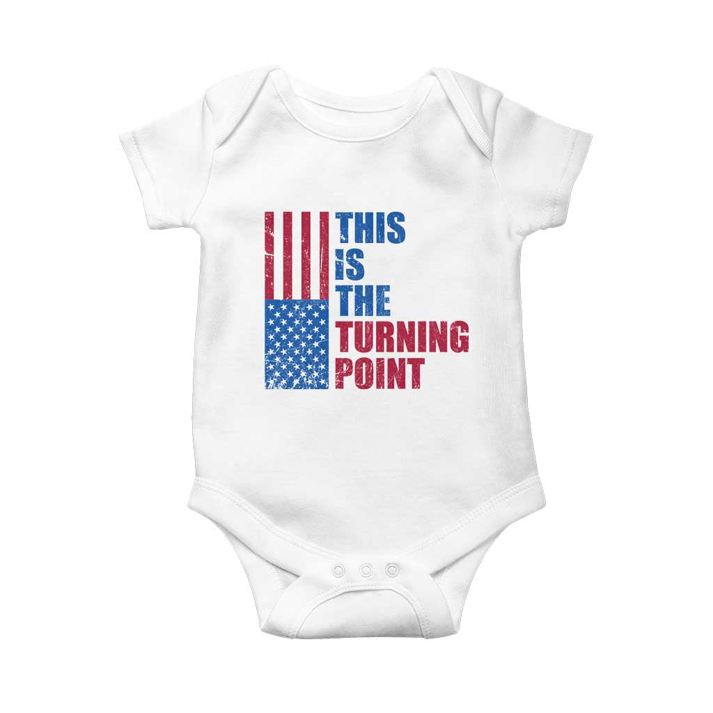 This is The Turning Point Baby Onesie USA Flag Patriotic Freedom Conservative - Wonder Print Shop