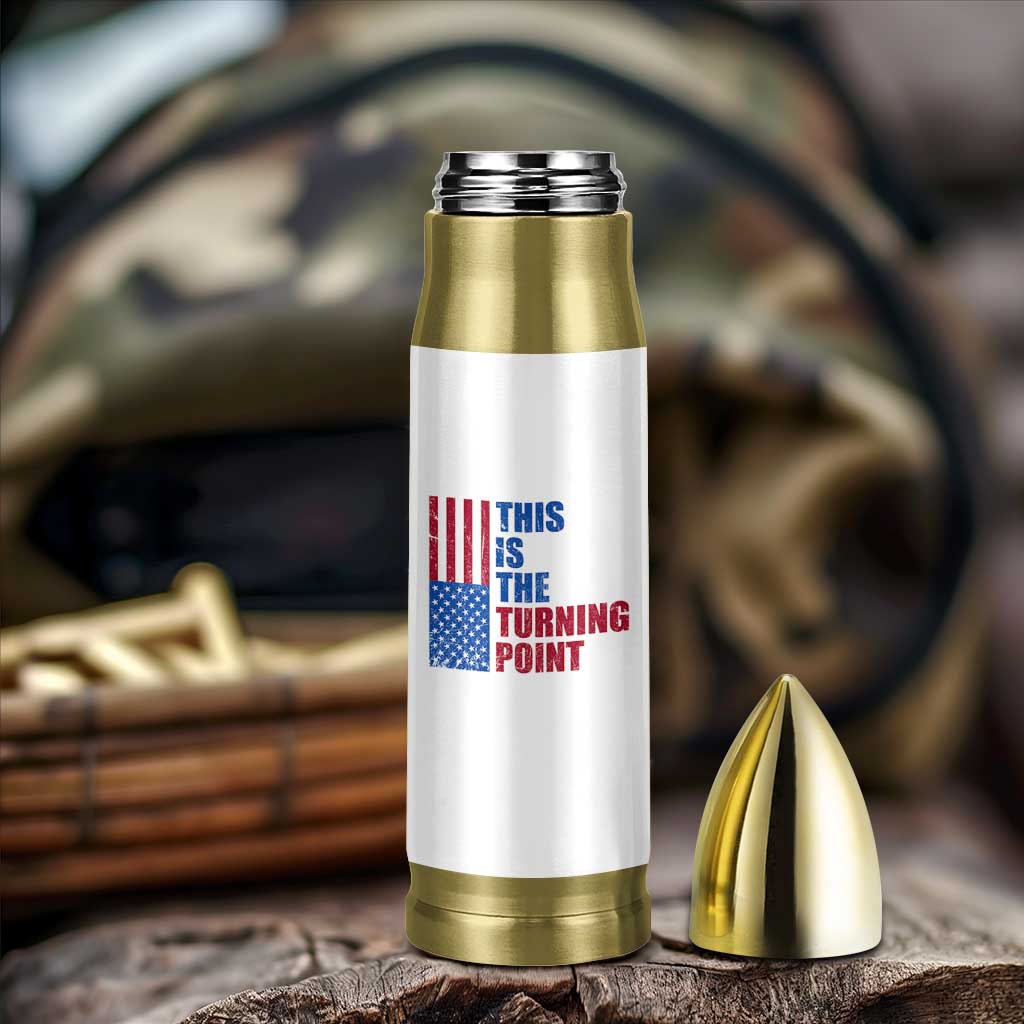 This is The Turning Point Bullet Tumbler USA Flag Patriotic Freedom Conservative - Wonder Print Shop
