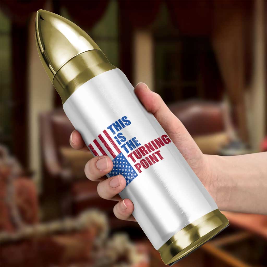 This is The Turning Point Bullet Tumbler USA Flag Patriotic Freedom Conservative - Wonder Print Shop