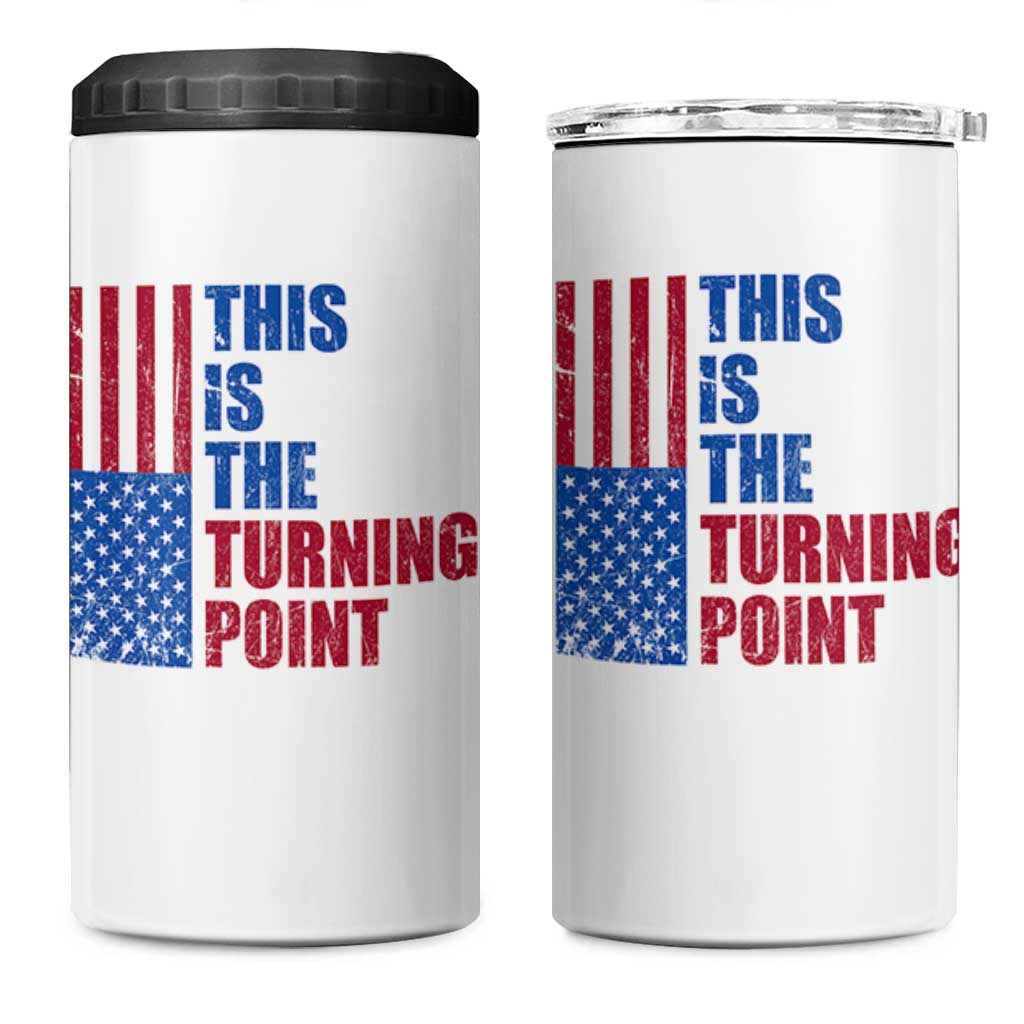 This is The Turning Point 4 in 1 Can Cooler Tumbler USA Flag Patriotic Freedom Conservative - Wonder Print Shop