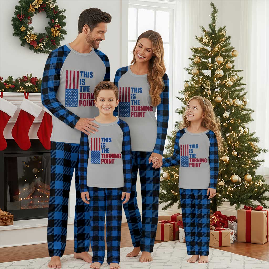 This is The Turning Point Plaid Pajama Set USA Flag Patriotic Freedom Conservative - Wonder Print Shop