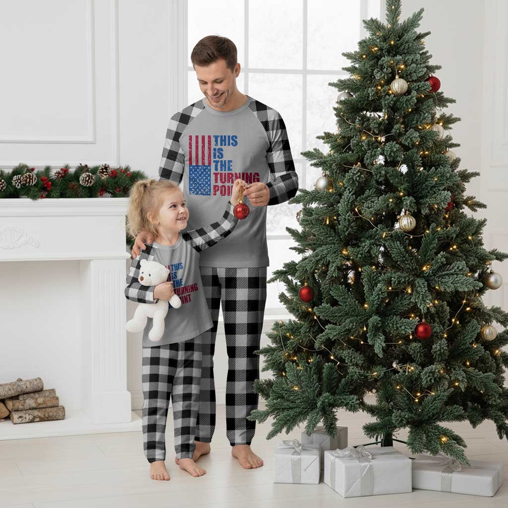 This is The Turning Point Plaid Pajama Set USA Flag Patriotic Freedom Conservative - Wonder Print Shop