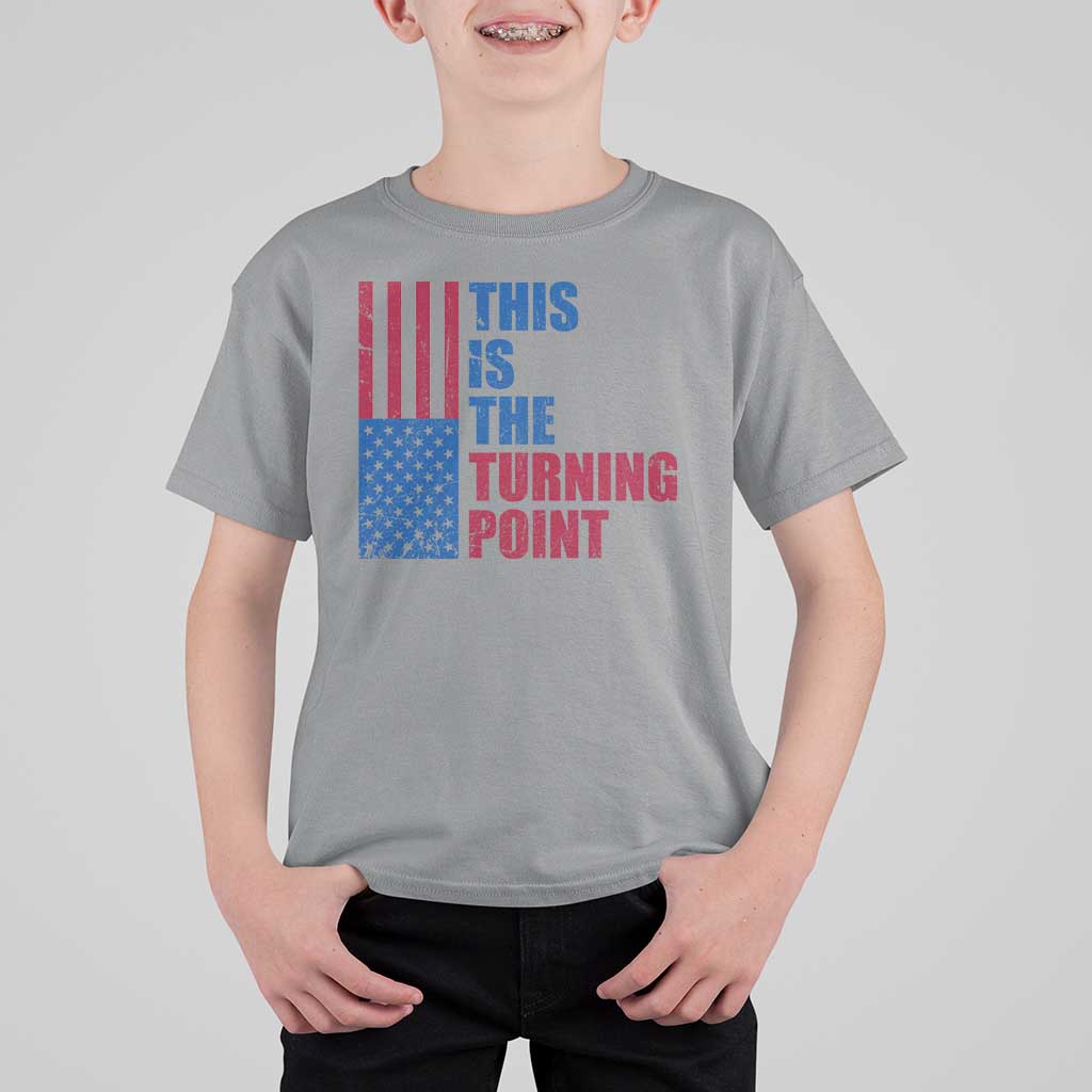 This is The Turning Point T Shirt For Kid USA Flag Patriotic Freedom Conservative - Wonder Print Shop