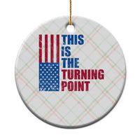 This is The Turning Point Ceramic Ornament USA Flag Patriotic Freedom Conservative - Wonder Print Shop