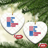 This is The Turning Point Ceramic Ornament USA Flag Patriotic Freedom Conservative - Wonder Print Shop