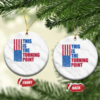 This is The Turning Point Ceramic Ornament USA Flag Patriotic Freedom Conservative - Wonder Print Shop
