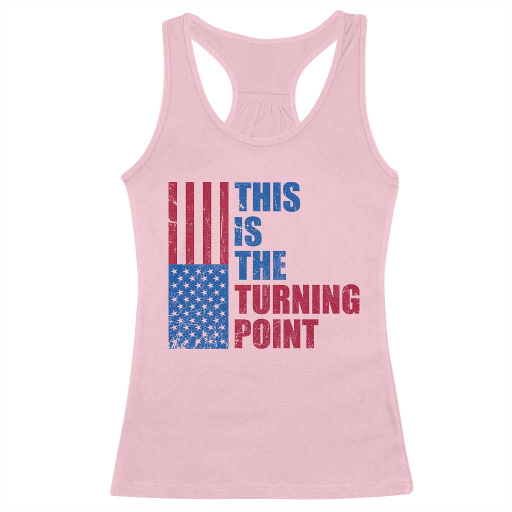 This is The Turning Point Racerback Tank Top USA Flag Patriotic Freedom Conservative - Wonder Print Shop
