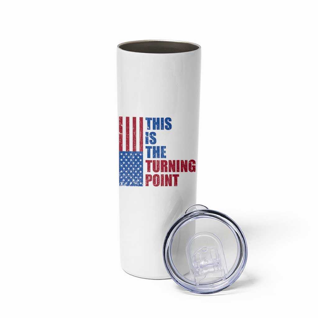 This is The Turning Point Skinny Tumbler USA Flag Patriotic Freedom Conservative - Wonder Print Shop