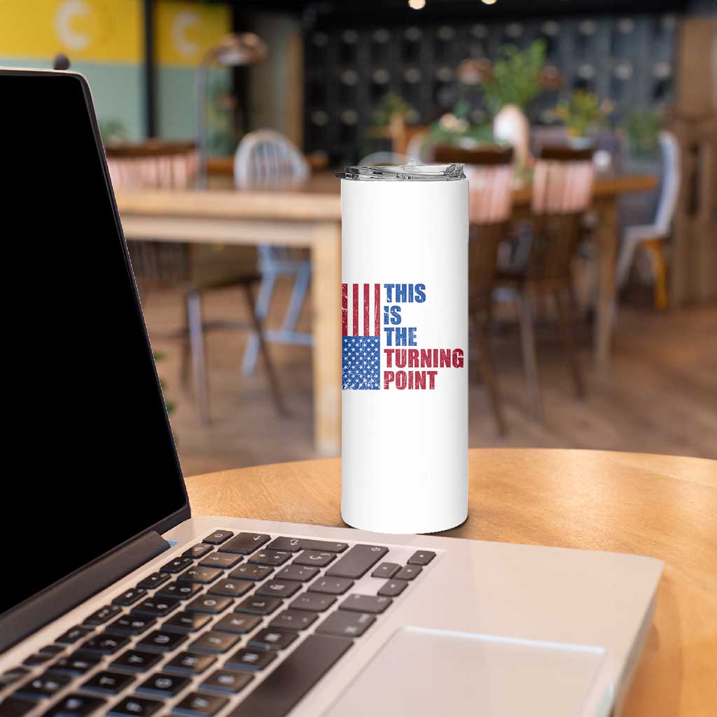 This is The Turning Point Skinny Tumbler USA Flag Patriotic Freedom Conservative - Wonder Print Shop