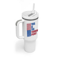 This is The Turning Point Tumbler With Handle USA Flag Patriotic Freedom Conservative - Wonder Print Shop
