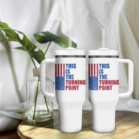 This is The Turning Point Tumbler With Handle USA Flag Patriotic Freedom Conservative - Wonder Print Shop