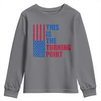 This is The Turning Point Youth Sweatshirt USA Flag Patriotic Freedom Conservative - Wonder Print Shop