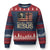 Charlie Kirk Ugly Christmas Sweater Its All About Jesus  USA Flag Patriotic Christian - Wonder Print Shop