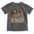 Charlie Kirk Toddler T Shirt Its All About Jesus  USA Flag Patriotic Christian - Wonder Print Shop