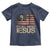 Charlie Kirk Toddler T Shirt Its All About Jesus  USA Flag Patriotic Christian - Wonder Print Shop