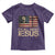 Charlie Kirk Toddler T Shirt Its All About Jesus  USA Flag Patriotic Christian - Wonder Print Shop