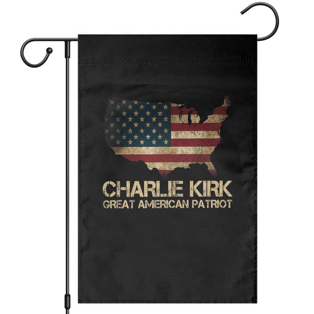 Charlie Kirk Garden Flag Great American Patriot USA Flag - Wonder Print Shop