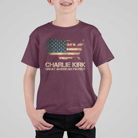 Charlie Kirk T Shirt For Kid Great American Patriot USA Flag - Wonder Print Shop