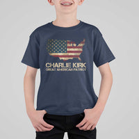 Charlie Kirk T Shirt For Kid Great American Patriot USA Flag - Wonder Print Shop