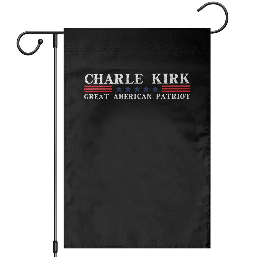 Charlie Kirk Garden Flag Great American Patriot USA Freedom Conservative - Wonder Print Shop