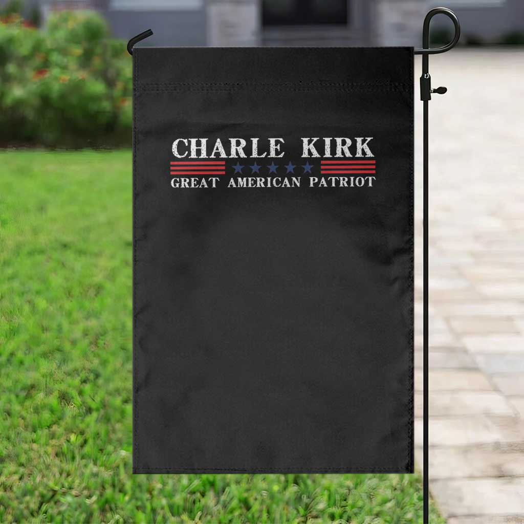 Charlie Kirk Garden Flag Great American Patriot USA Freedom Conservative - Wonder Print Shop