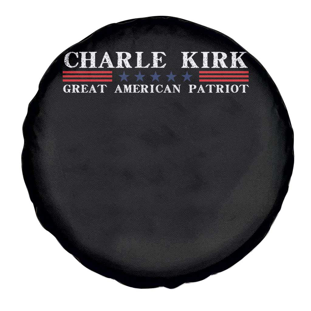 Charlie Kirk Spare Tire Cover Great American Patriot USA Freedom Conservative - Wonder Print Shop