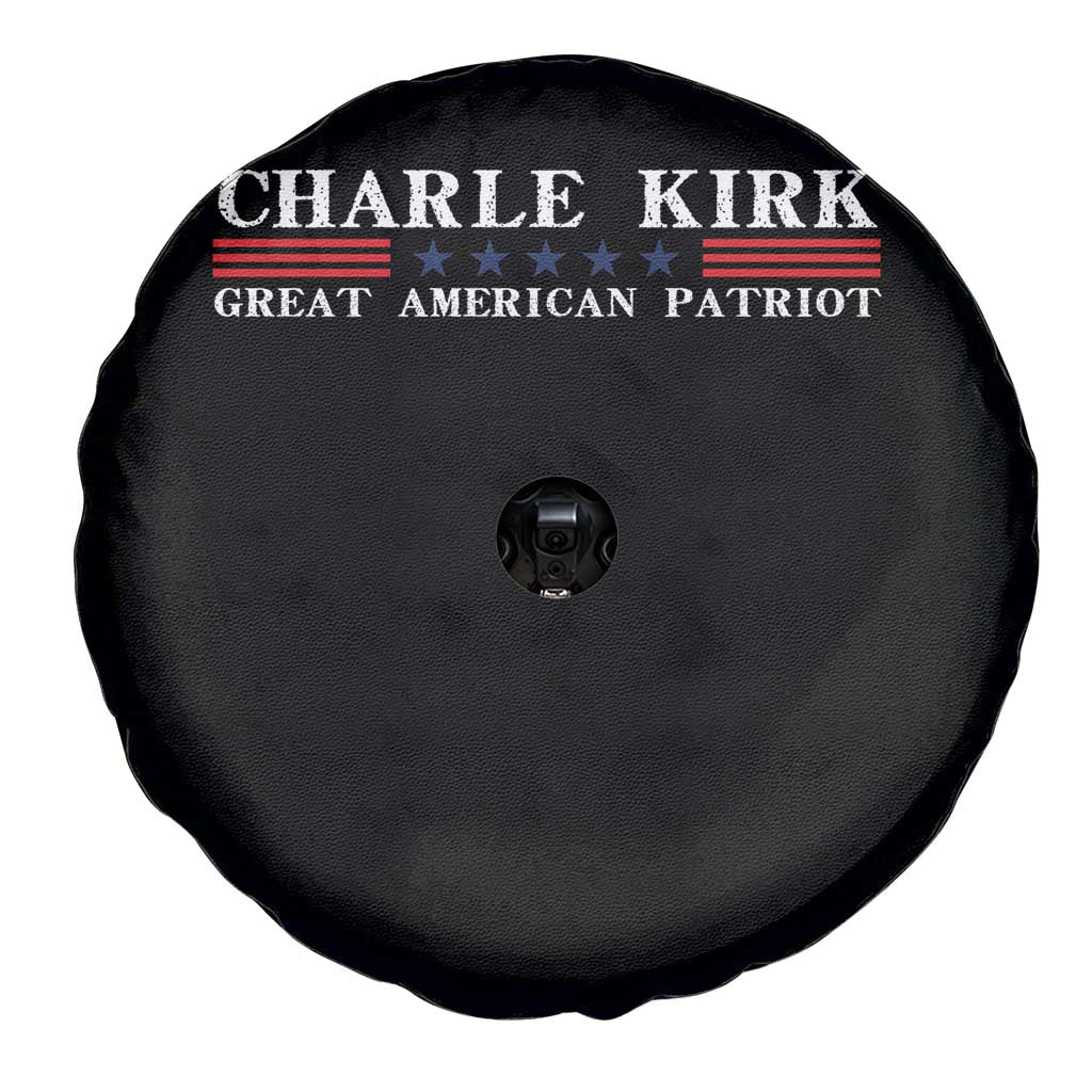 Charlie Kirk Spare Tire Cover Great American Patriot USA Freedom Conservative - Wonder Print Shop