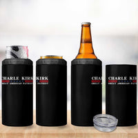 Charlie Kirk 4 in 1 Can Cooler Tumbler Great American Patriot USA Freedom Conservative - Wonder Print Shop