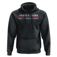 Charlie Kirk Hoodie Great American Patriot USA Freedom Conservative - Wonder Print Shop