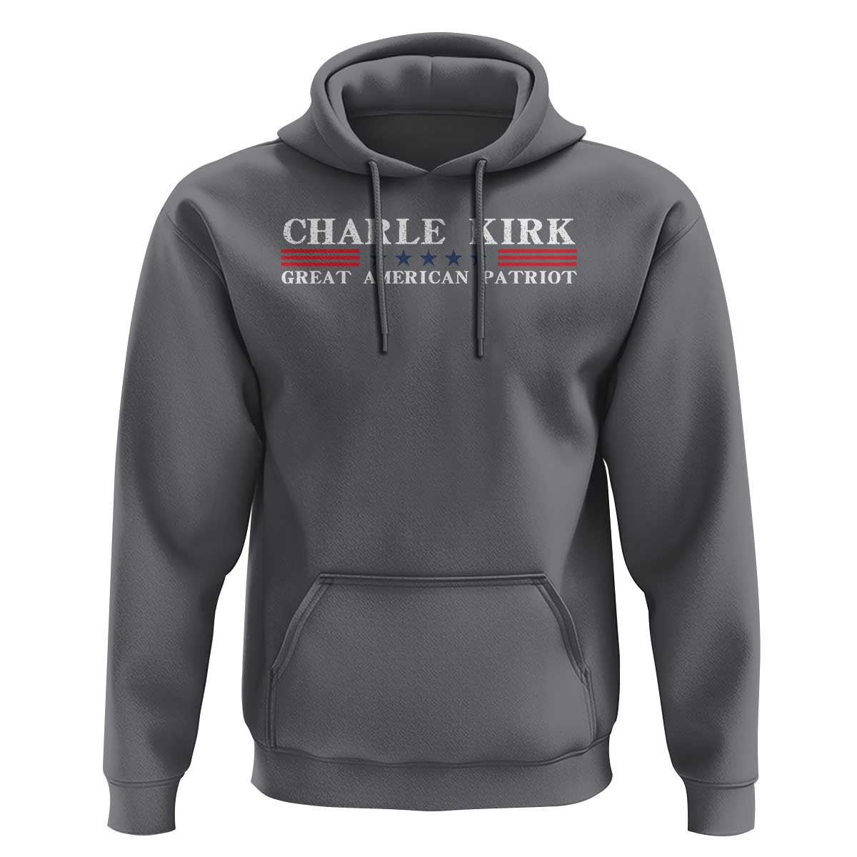 Charlie Kirk Hoodie Great American Patriot USA Freedom Conservative - Wonder Print Shop