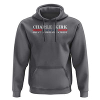 Charlie Kirk Hoodie Great American Patriot USA Freedom Conservative - Wonder Print Shop
