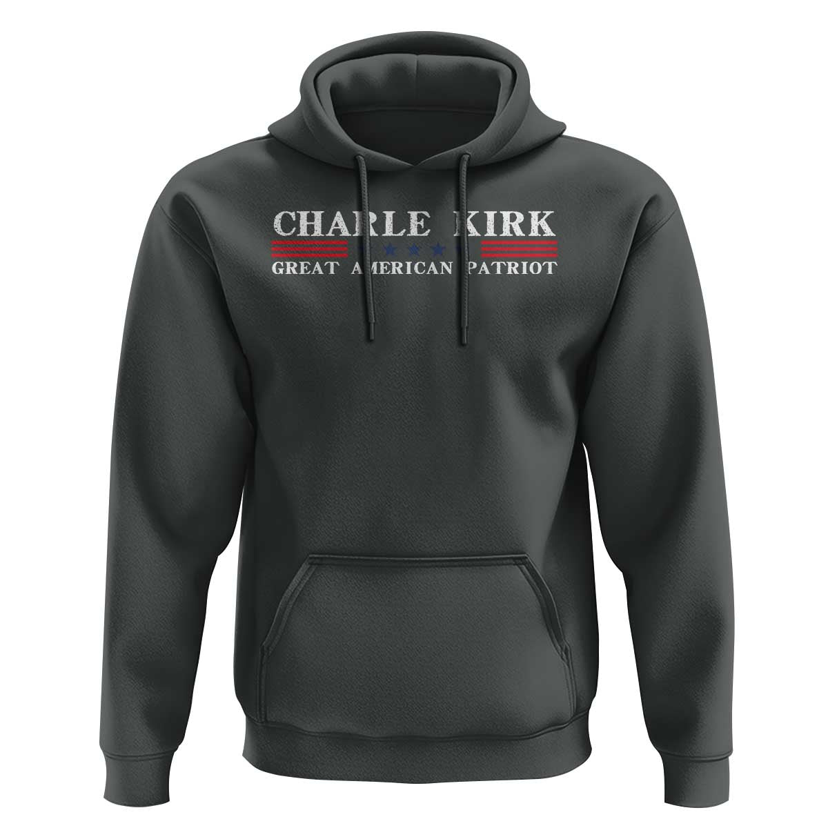 Charlie Kirk Hoodie Great American Patriot USA Freedom Conservative - Wonder Print Shop