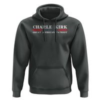 Charlie Kirk Hoodie Great American Patriot USA Freedom Conservative - Wonder Print Shop