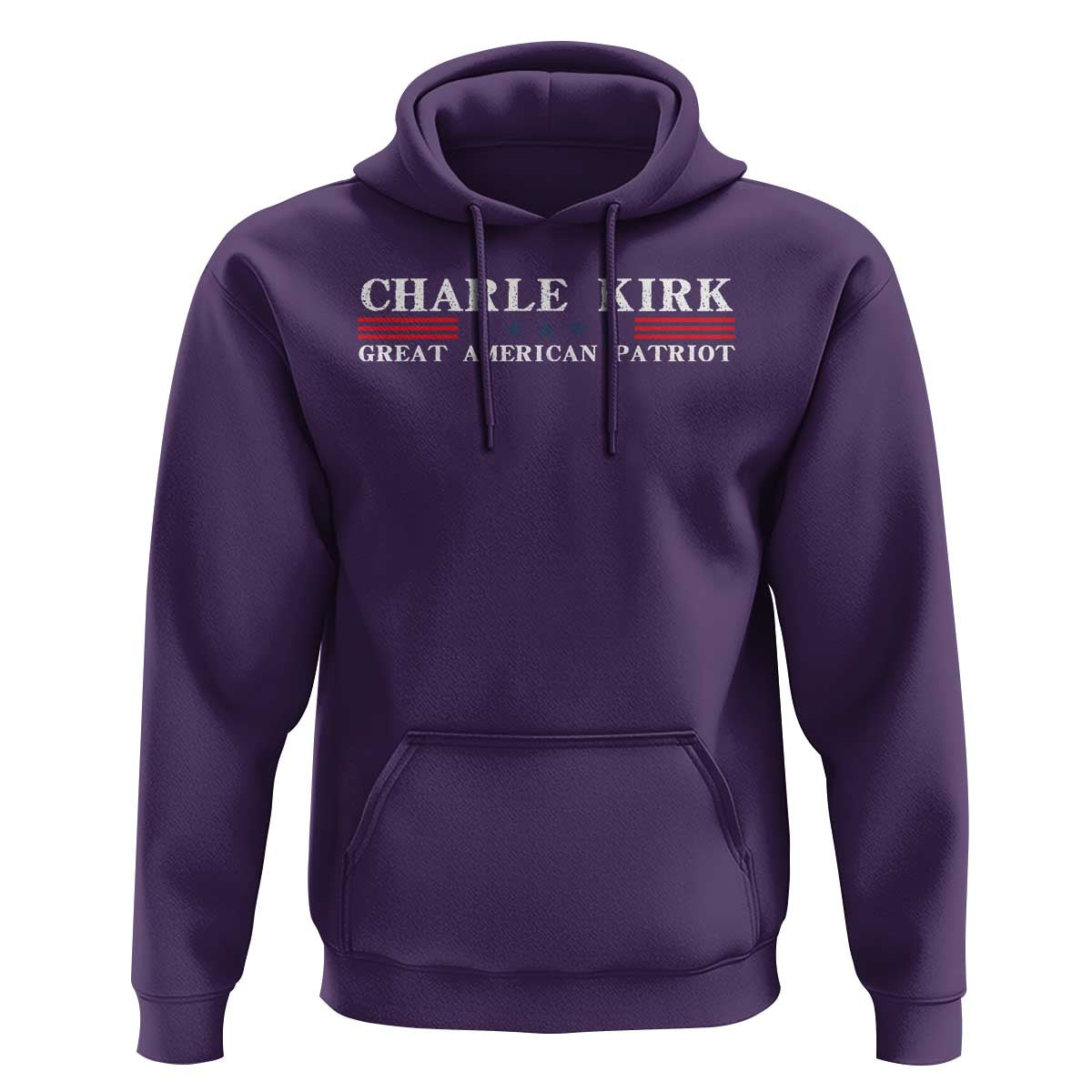 Charlie Kirk Hoodie Great American Patriot USA Freedom Conservative - Wonder Print Shop