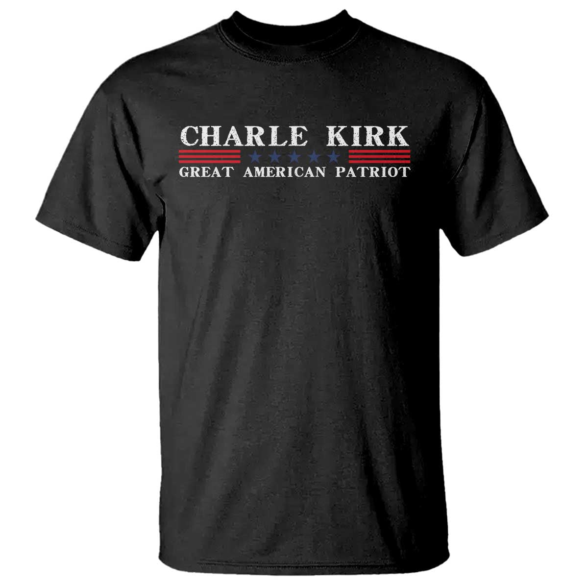 Charlie Kirk T Shirt Great American Patriot USA Freedom Conservative - Wonder Print Shop