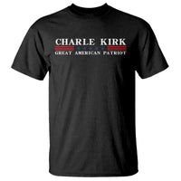 Charlie Kirk T Shirt Great American Patriot USA Freedom Conservative - Wonder Print Shop