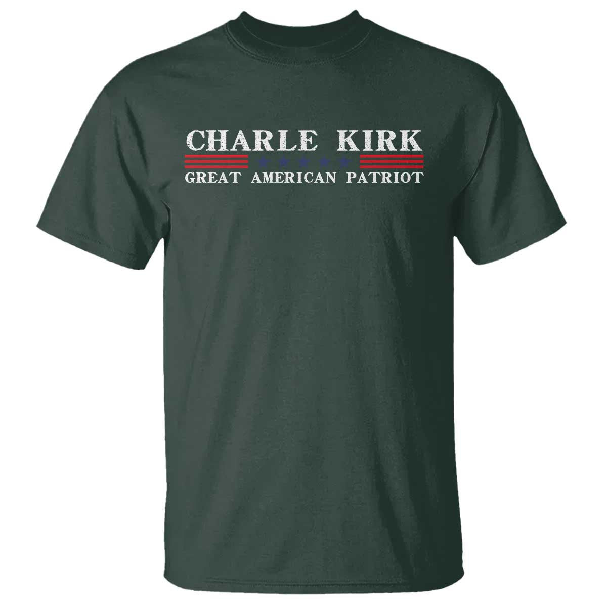 Charlie Kirk T Shirt Great American Patriot USA Freedom Conservative - Wonder Print Shop