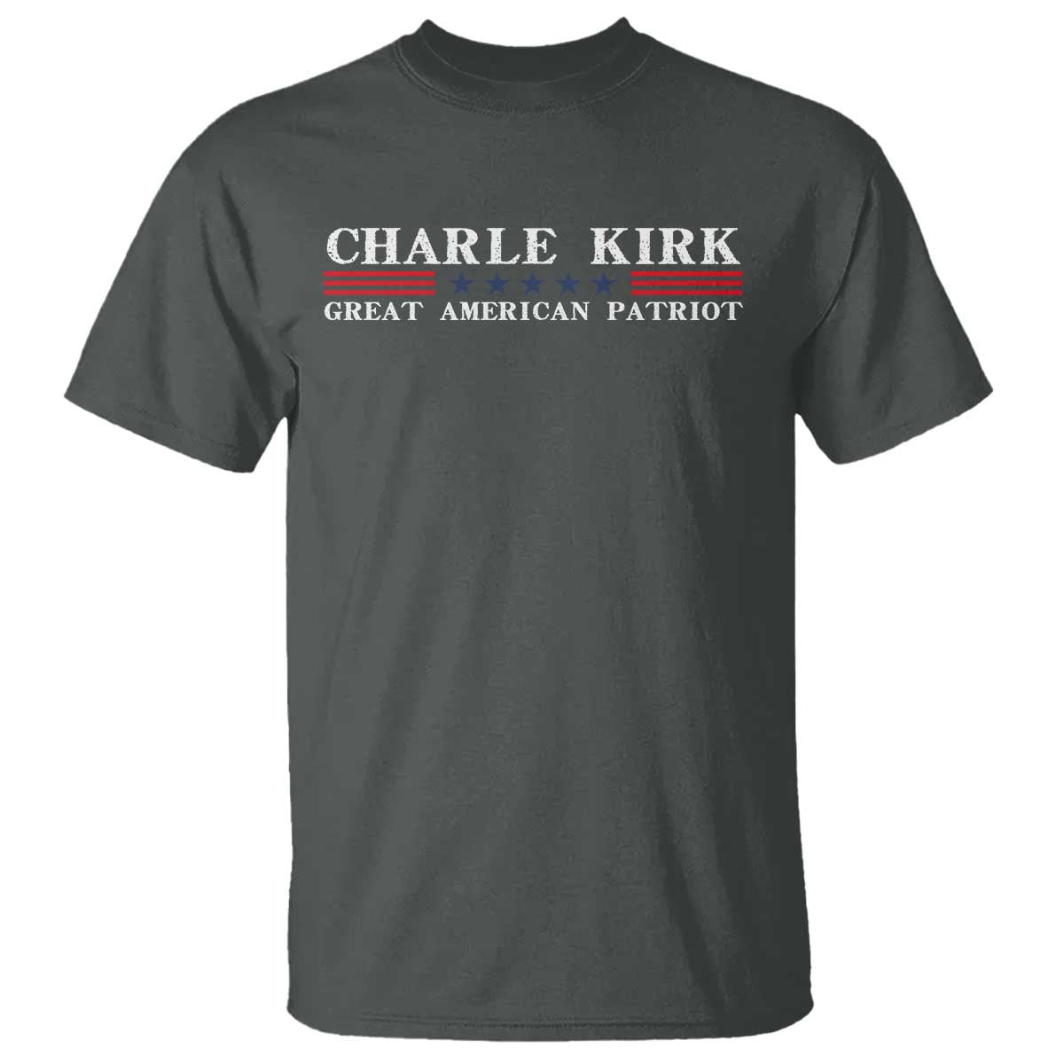 Charlie Kirk T Shirt Great American Patriot USA Freedom Conservative - Wonder Print Shop