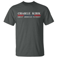Charlie Kirk T Shirt Great American Patriot USA Freedom Conservative - Wonder Print Shop