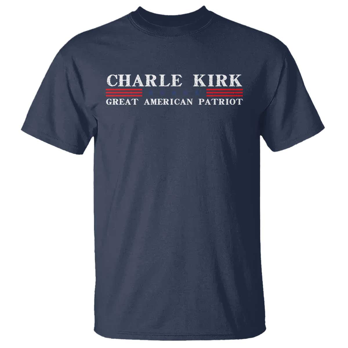 Charlie Kirk T Shirt Great American Patriot USA Freedom Conservative - Wonder Print Shop