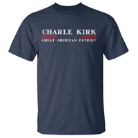 Charlie Kirk T Shirt Great American Patriot USA Freedom Conservative - Wonder Print Shop