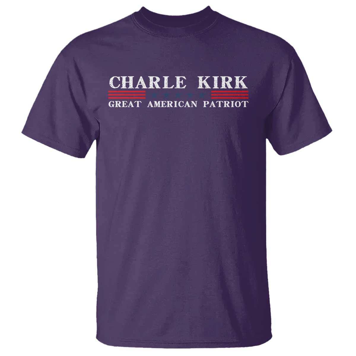 Charlie Kirk T Shirt Great American Patriot USA Freedom Conservative - Wonder Print Shop
