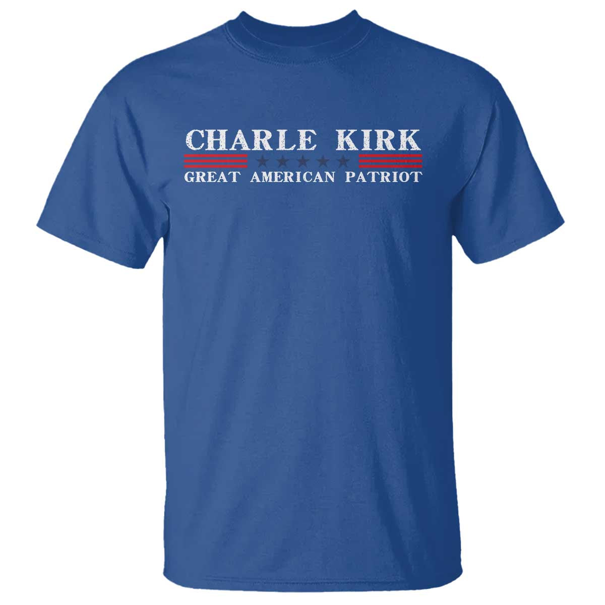 Charlie Kirk T Shirt Great American Patriot USA Freedom Conservative - Wonder Print Shop