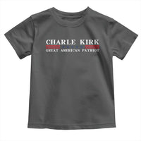 Charlie Kirk Toddler T Shirt Great American Patriot USA Freedom Conservative - Wonder Print Shop