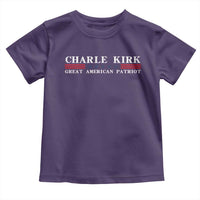 Charlie Kirk Toddler T Shirt Great American Patriot USA Freedom Conservative - Wonder Print Shop